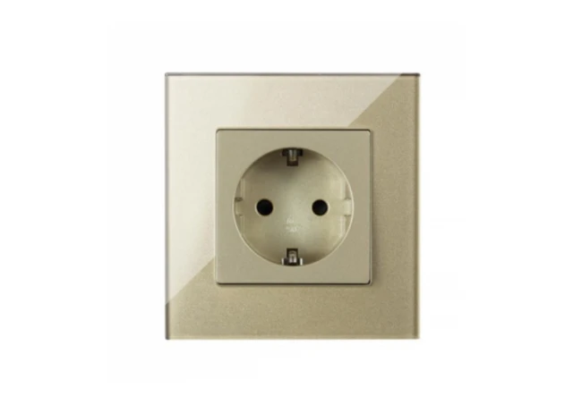 Exeshop 16A EU Wi-Fi WALL SOCKET Zlatni (TUYA)