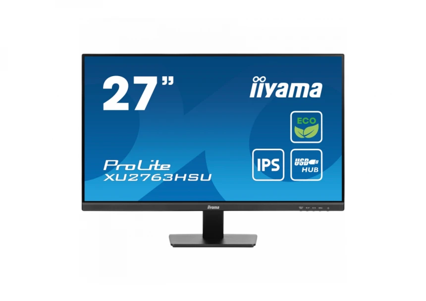 Iiyama 27" ETE IPS-panel Green Choice, EyeComfort / EyeSafe 2.0, 1920x1080@100Hz, 250cd/m², Speakers, HDMI, DisplayPort, 3ms GTG, FreeSync, USB 2x 3.2