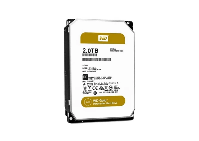 2TB 3.5" SATA III 128MB 7.200 WD2005FBYZ Gold hard disk