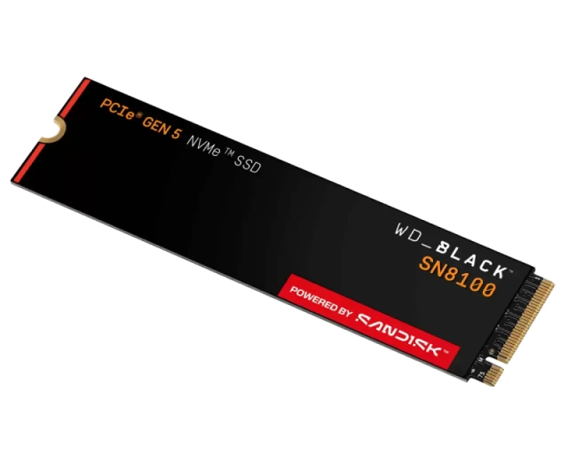 4TB M.2 NVMe SSD Gen5 WDS400T1X0M SN8100 Black