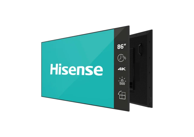 hisense 86 inča 86GM50D 4K UHD 500 nita Digital Signage Display - 18/7 Operation 