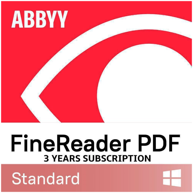 ABBYY FineReader PDF Standard, Single User License (ESD), Subscription, 3y