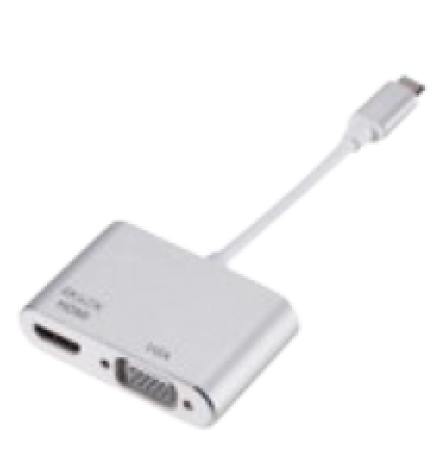 Adapter Stars Solutions USB-C na HDMI/VGA sivi