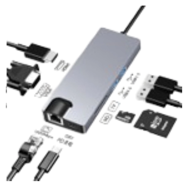 Adapter Stars Solutions USB-C na HDMI/VGA/USB/SD/TF/LAN/PD sivi