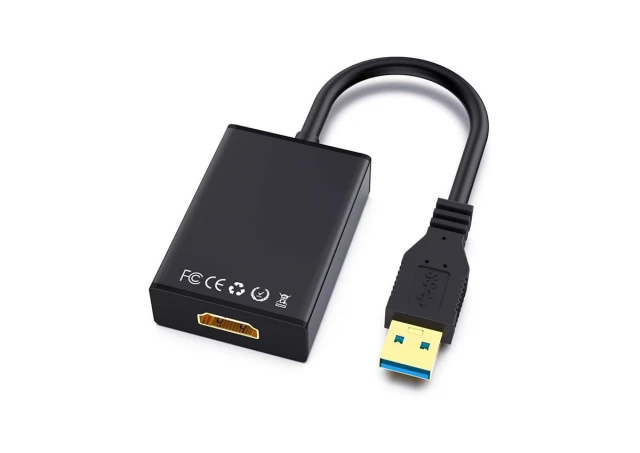 E-GREEN Adapter USB 3.0 (M) - HDMI (F) crni 