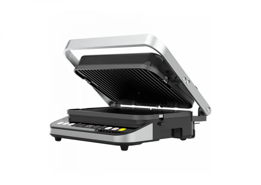 AENO ''Electric Grill EG5: 2000W, 2 heating modes - Lower Grill, Both Grills, 6 preset programs, Defrost, Max opening angle -180°, Temperature regulation, Timer, Removable double-sided plates, Plate size 320*220mm''