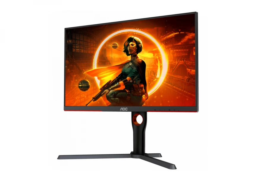 AOC Monitor Gaming Q27G3XMN Mini LED  27” VA, 16:9, 2560x1440, 180Hz, 1ms, 1000 cd/m2, 4000:1, Audio,2x HDMI, DP, Full Ergonomic, 3-sided frameless, Adaptive Sync, Black-Red, VESA 3y