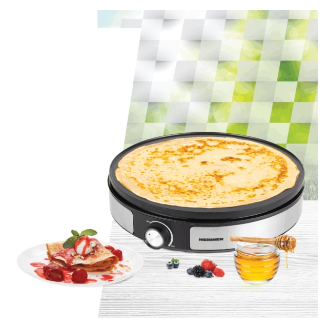 Aparat za palačinke HEINNER HCPM-F15RVSS 1500W/2 u 1