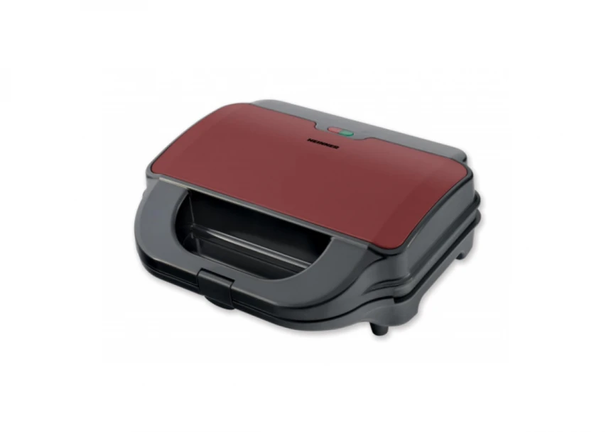 Aparat za sendiče HEINNER SM-2H900BKS 900W/2 ploče/28x15cm/bordo