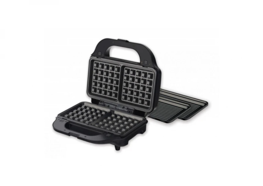 Aparat za sendiče HEINNER SM-2H900BKS 900W/2 ploče/28x15cm/bordo
