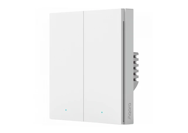 Aqara Smart Wall Switch H1 (with neutral, double rocker): Model: WS-EUK04; SKU: AK074EUW01