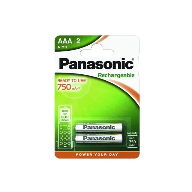 Baterija  PANASONIC HHR-4MVE/2BD-2xAAA 750mAh punjive Ready to use