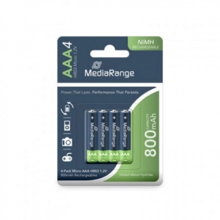 Baterija MEDIARANGE AAA 800mAh AAA-HR3 (HR03) BLISTER 4kom punjive NiMH baterije