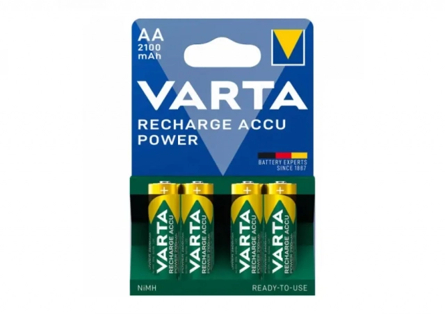 Baterija VARTA AA 2100mAh HR6 PAK4 CK, punjive NiMH baterije (rechargeable VARTA Ready to use)