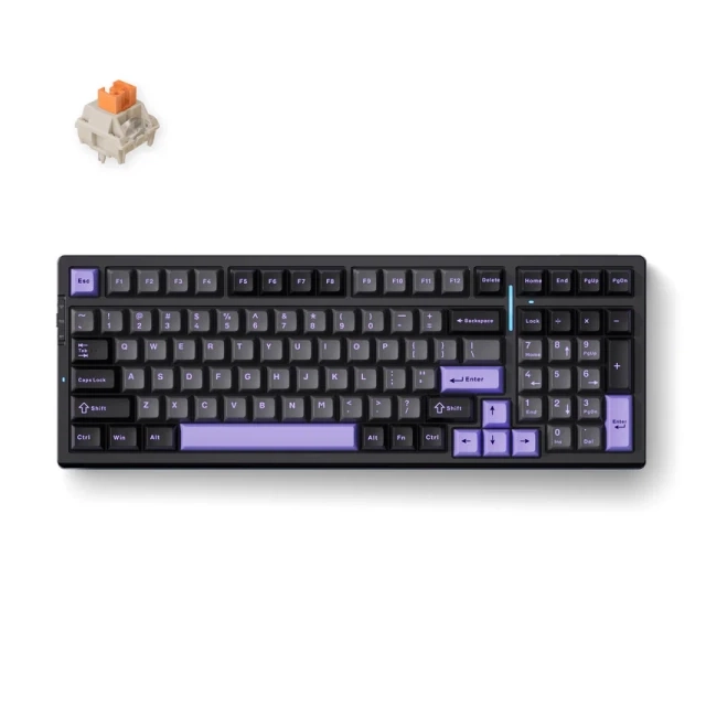 Bežična gaming tastatura MCHOSE G98 Pro Mehanička black purple