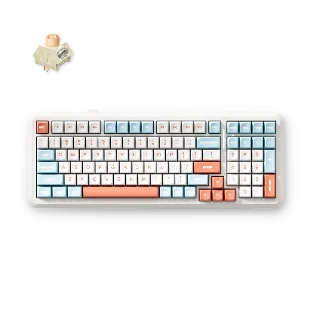 Bežična gaming tastatura MCHOSE K99 V2 Mehanička horizon orange