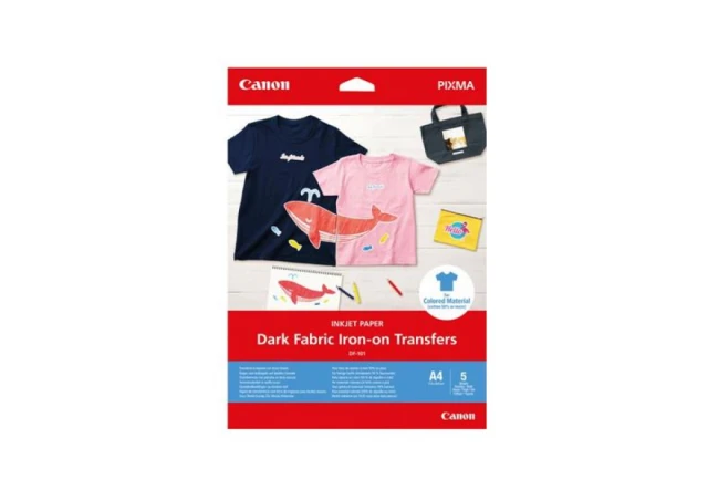 Canon Dark  Fabric Iron-on Transfers A4