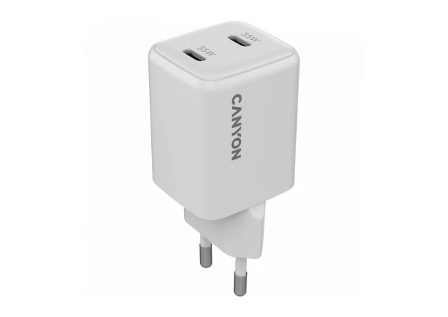 CANYON charger CU35CC GaN 35W 2xPD EU White