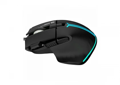 CANYON Fortnax GM-636, 9keys Gaming wired mouse,Sunplus 6662, DPI up to 20000, Huano 5million switch, RGB lighting effects, 1.65M braided cable, ABS material. size: 113*83*45mm, weight: 102g, Black
