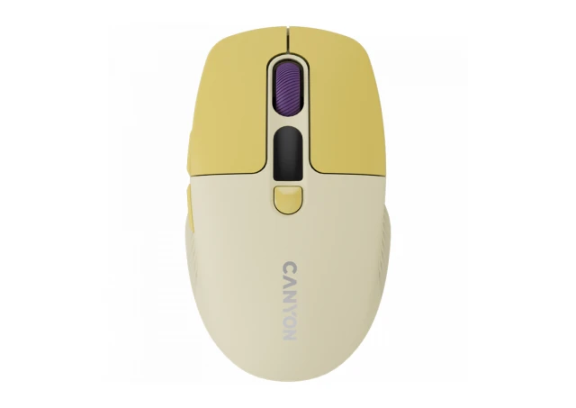 CANYON mouse MW-26 LCD Silent Dual Mode Wireless Yellow