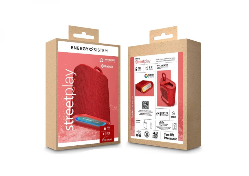 ENERGY SISTEM Cherry StreetPlay zvučnik crveni (M45924) 