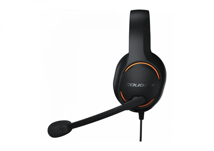 COUGAR GAMING Cougar I DIVE I Headset I Driver 50mm / 9.7mm noise cancelling Mic. / Stereo 3.5mm 4-pole and 3-pole PC adapter / Black