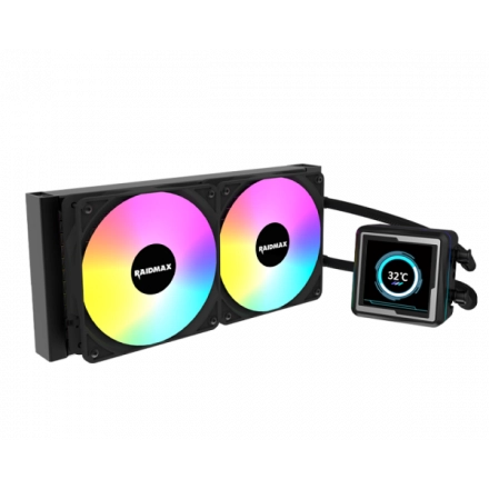 CPU hladnjak Raidmax INFINITAS LM240 ARGB LCD 2.73" Black, LM240BK