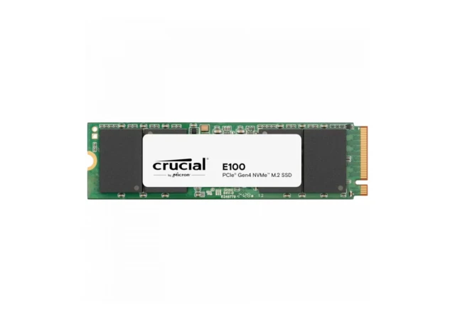 Crucial E100 480GB SSD PCIe 4.0 Gen4 M.2 2280 NVMe, Read/Write: 4500/2500 MB/s