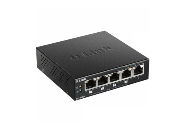 D-Link switch 5P DGS+1005P/E POE+ 60W