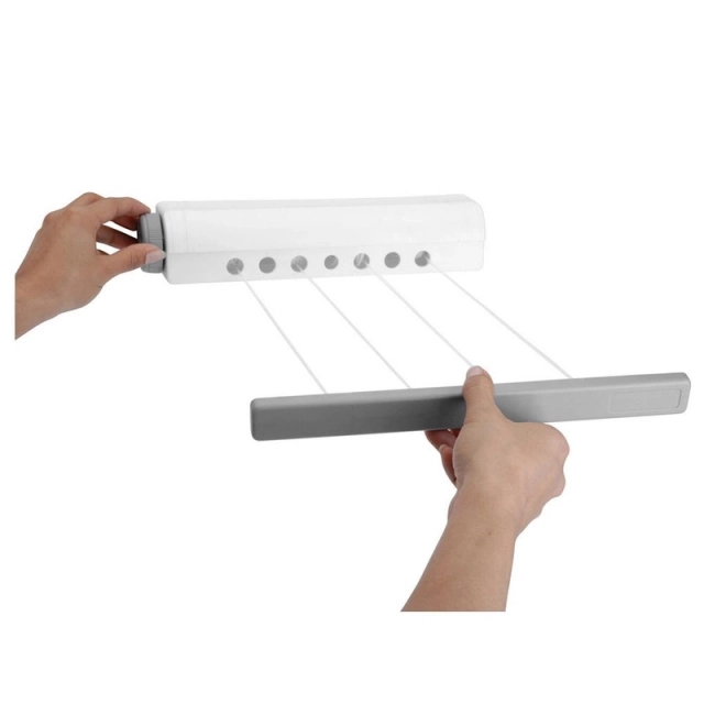 Vilde 569105 - Zidna , sklopiva žica za sušenje veša 14m