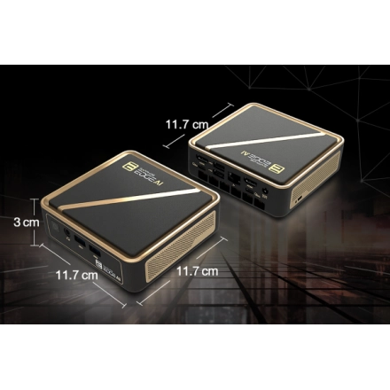 SAPPHIRE EDGE AI 340 BAREBONE WITH WIFI / BT MODULE, VESA MOUNT, POWER ADAPTER AND POWER CORD W/O SSD AND MEMORY