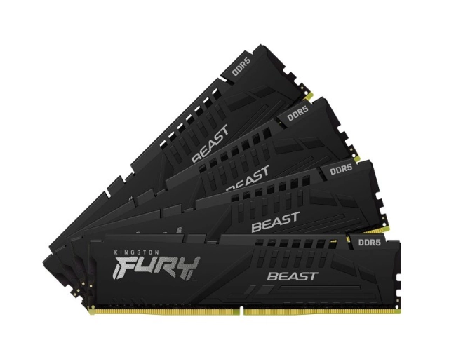 KINGSTON DIMM DDR5 128GB (4x32GB kit) 5200MT/s KF552C40BBK4-128 FURY Beast Black XMP 