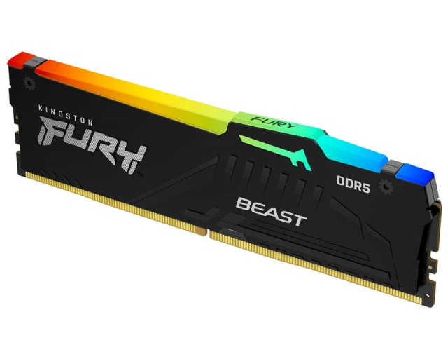 KINGSTON DIMM DDR5 32GB 6000MT/s KF560C36BBE2A-32 FURY Beast Black RGB EXPO 