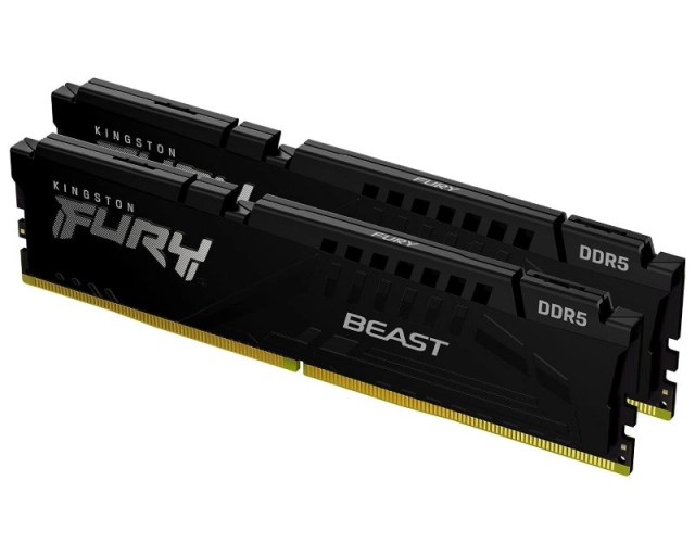 KINGSTON DIMM DDR5 64GB (2x32GB kit) 5200MT/s KF552C40BB2K2-64 FURY Beast Black EXPO 