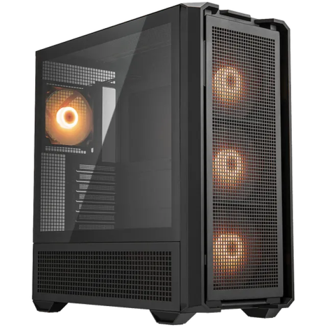 COUGAR GAMING COUGAR MX600 Mini RGB PC Case, Mini Tower, Black