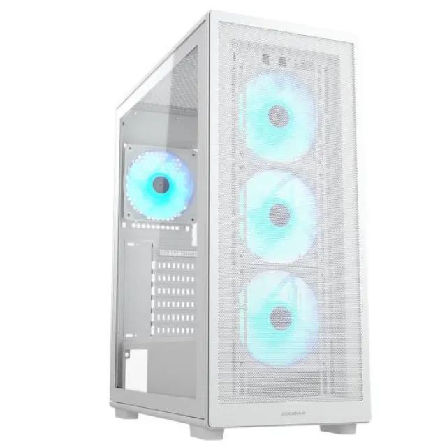 COUGAR GAMING COUGAR MX220 RGB PC Case, Mid Tower, White