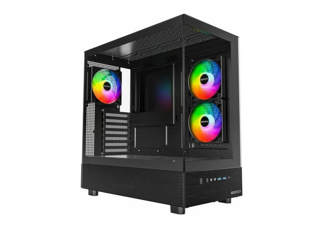 COUGAR GAMING COUGAR | CRATUS | PC Case |Mid Tower / Tempered Glass x 4 / 3 x 120mm ARGB Fans / Black