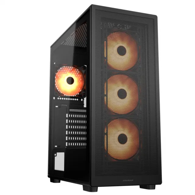COUGAR GAMING COUGAR MX220 RGB PC Case, Mid Tower, Black