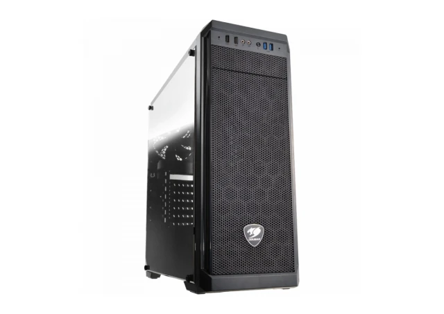 COUGAR GAMING COUGAR | Uniface Mini White| PC Case | Mini Tower / Mesh Front Panel / 1 x  120mm Fan / TG Left Panel
