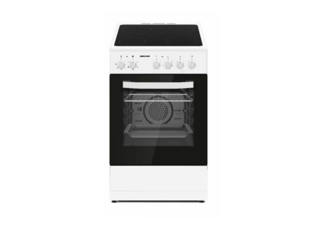 Električni štednjak HEINNER HFSC-S56E4VWH 4xstruja/keramika/ventilator/50cm