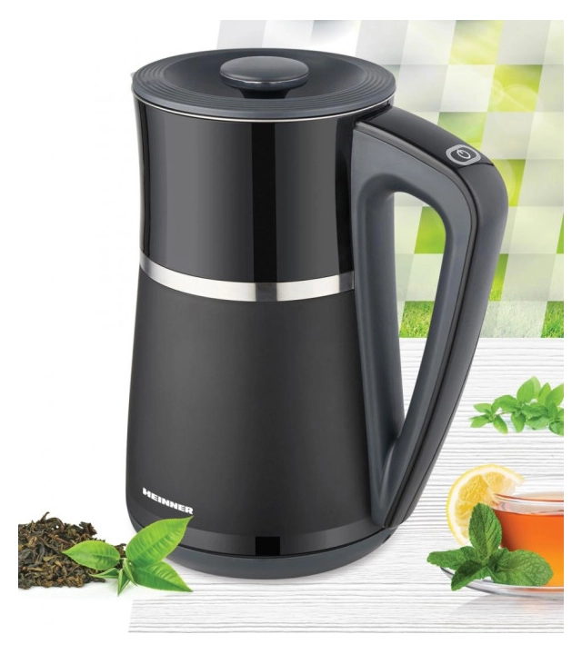 Električno kuvalo HEINNER HEK-D22002WBK 1,7l/displej