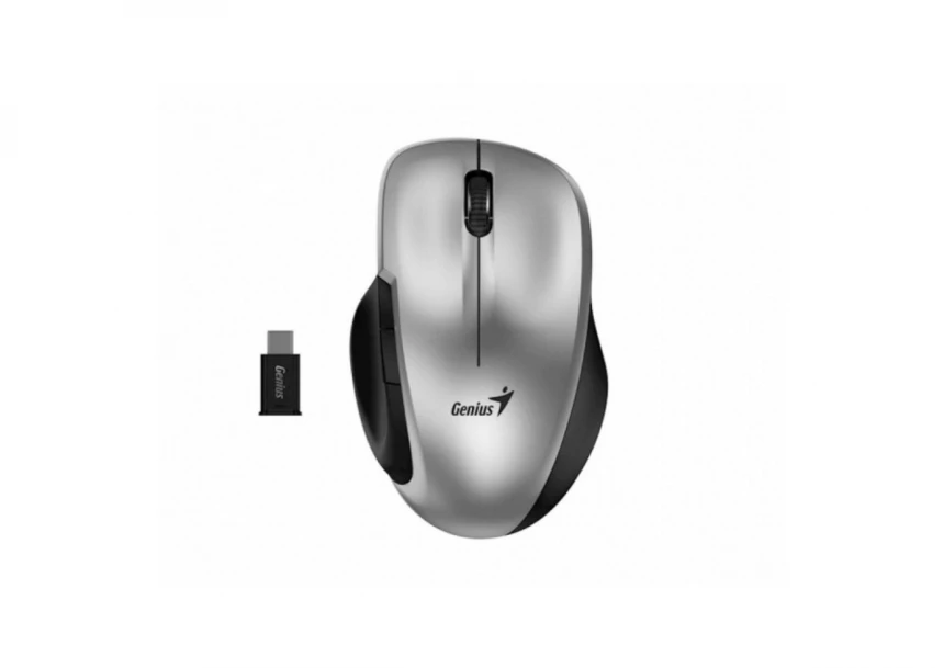 GENIUS Ergo 8200S USB Tip C Bežični srebrni miš 