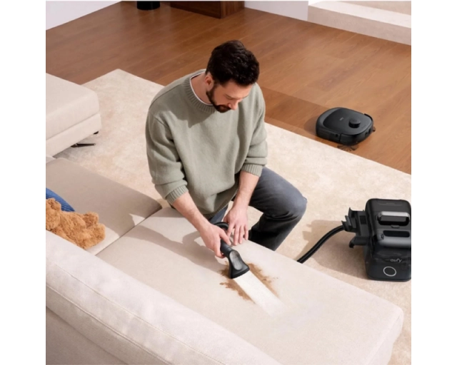 ANKER Eufy Omni E28 Robot Usisivač sa Prenosnim Dubinskim Čistačem crni 