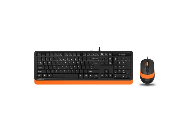 A4 TECH F1010 FSTYLER USB US narandžasta tastatura + USB narandžasti miš 