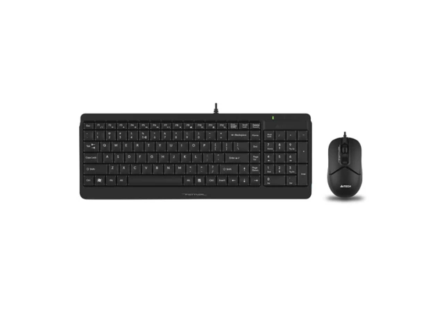 A4 TECH F1512S FSTYLER USB YU crna tastatura + USB crni miš 