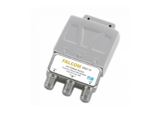 Falcom Diseqc sklopka, 2 ulaza, sa kučištem - DQ21-O