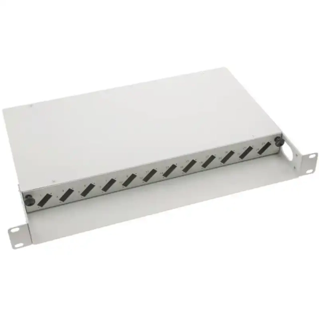 Netiks Fiber optički patch panel 19/1U sa 12 duplex slotova za SC duplex/LC quad adaptere