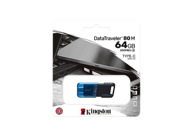 FlashDrive 64GB Kingston DT80M/64GB Type-C USB3.2 Data Traveler