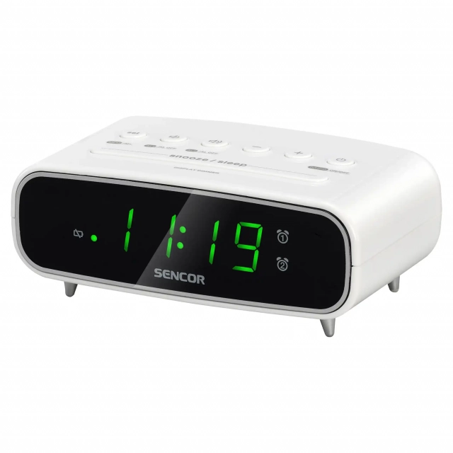 Fm radio sa digitalnim prikazom vremena SENCOR SRC 2600 W beli