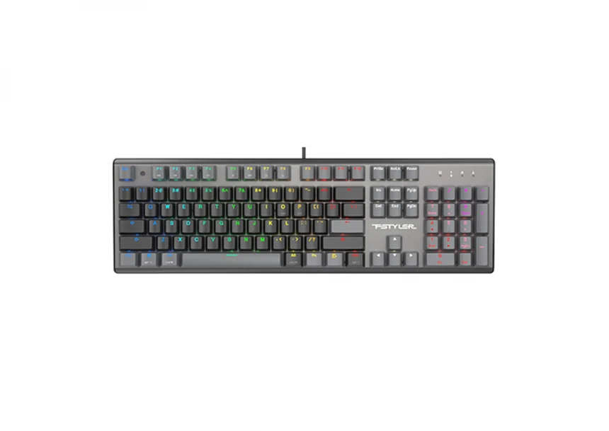 A4 TECH FS100 FSTYLER USB Neon Backlit US crna tastatura 